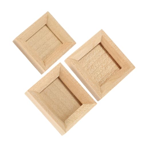 COSMEVIVI Miniatur-bilderrahmen, Puppenhaus-mini-Rahmen, Miniatur-Foto-Display, Mini-holzrahmen Für DIY-Handwerk, Schmuck, Mini- -Dekorationen von COSMEVIVI