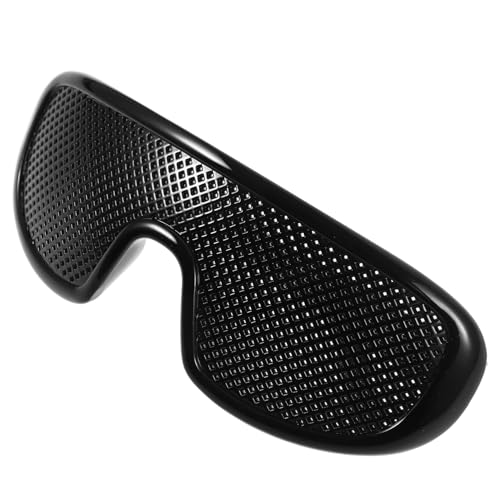 COSMEVIVI Pinhole Brille für Sehverbesserung Unisex Vintage Rasterbrille aus Kunststoff Leichte Augentrainer Lochbrille für Alltag Reise und Outdoor Aktivitäten Komfortable für Herren und von COSMEVIVI