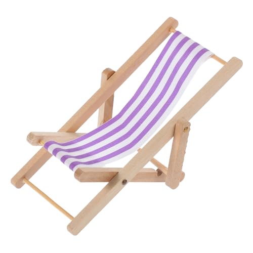 COSMEVIVI Puppenhaus Loungesessel, Simulierter Strandstuhl, Modell, Mikrolandschaft, Miniatur Strandstuhl, Miniatur Liegestuhl, Mini Stuhl, Miniatur Loungesessel, Modell, Mini Ornament von COSMEVIVI