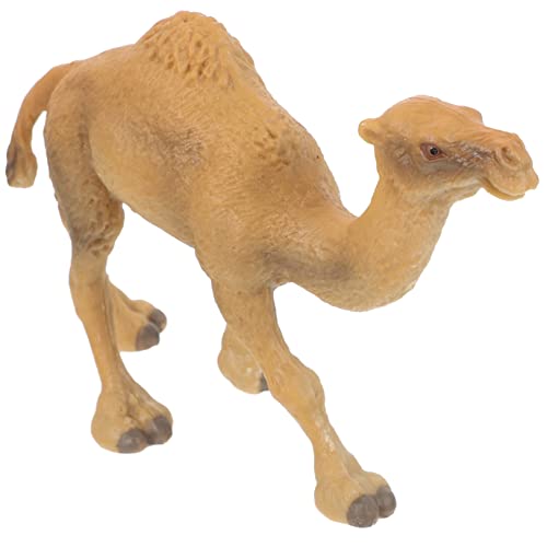 COSMEVIVI Simulation Kamelmodell Desktop Kamel Ornament Kamelstatue Lebensechte Kamelfigur Home Kamel Dekoration Gefälschte Kameldekoration Kleines Kamel Ornament Cartoon Kamel Handwerk von COSMEVIVI