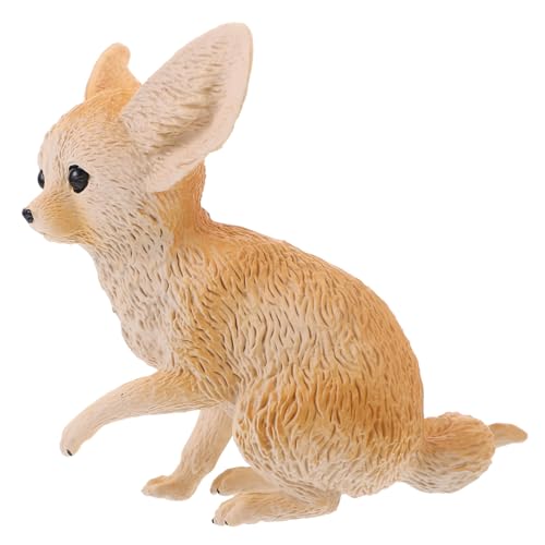 COSMEVIVI Simulierter Wüsten Wildfuchs, Großohrfuchs, Modell Ornamente, Tierfigur, Tiermodell, Realistisches Tierspielzeug, Desktop COSMEVIVI Simulierter Wüsten Wildfuchs, Großohrfuchs, Modell Ornamente, Tierfigur, Tiermodell, Realistisches Tierspielzeug, Desktop von COSMEVIVI