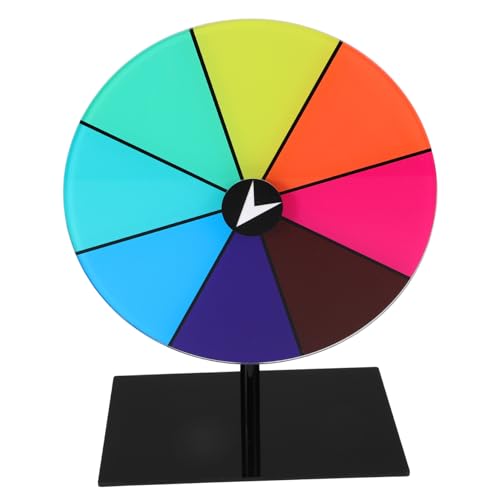 COSMEVIVI Spielrad Bearbeitbare Rotationsräder der Autositzhaken Wohnmobil-Dekoration Glücksmünze gesellschaftsspiel partyspiel Karnevalspreisrad für Party Gewinnrad für Familienfeiern Acryl von COSMEVIVI