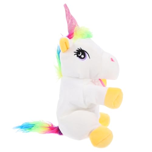 COSMEVIVI Tierpuppe, Lebensechtes Einhorn Spielzeug, Realistisches Handspielzeug, Lebensechte Handpuppe, Geschichtenerzähl Einhorn Spielzeug, Handspielzeug Zum Geschichtenerzählen, von COSMEVIVI