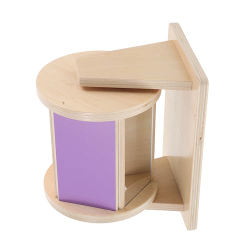 COSMEVIVI Lernspielzeug Für Babys Montessori-Trommel Aus Holz Regenbogentexturen Interaktives Spielzeug Für Die Kognitive Entwicklung des Babys von COSMEVIVI