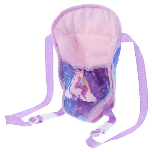 COSMEVIVI Kleiner Puppenrucksack Kuscheltier-reisetragetasche Für 18-Zoll-Puppen Bequemer Weicher Rucksack Für Kinder Mit Tiermuster von COSMEVIVI