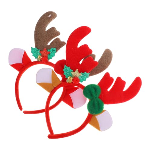 COSMEVIVI 2 Stück Weihnachts-stirnband Aus Rentiergeweih Entzückendes Haar-accessoire Aus Samt Für Party-zubehör Urlaubs-haarteile COSMEVIVI 2 Stück Weihnachts-stirnband Aus Rentiergeweih Entzückendes Haar-accessoire Aus Samt Für Party-zubehör Urlaubs-haarteile von COSMEVIVI
