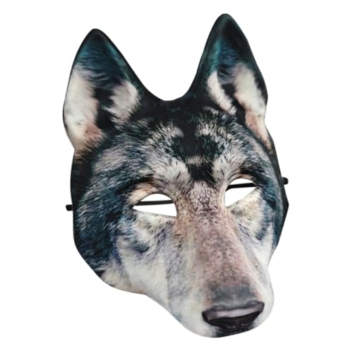 COSMEVIVI Wolfskopfmaske für Halloween Realistische Werwolf Maske für Handgefertigte Kostümaske für Tier Masquerade und Grusel Events Highlight für Halloween Partys und Cosplay COSMEVIVI Wolfskopfmaske für Halloween Realistische Werwolf Maske für Handgefertigte Kostümaske für Tier Masquerade und Grusel Events Highlight für Halloween Partys und Cosplay von COSMEVIVI