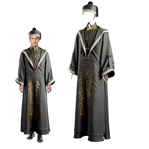 COSMOVIE Anime Deluxe Kostüm Erwachsene Herren Mr. Wizard Rollenspiel Halloween Cosplay Kostüme, Braun, 3XL von COSMOVIE