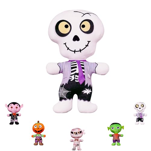 COSORO 30cm Halloween Plüschtier Skelett,Plüsch Spielzeug Horror Gesicht,Weicher Kuscheltier Flauschiger Stofftier Skelett Stoffpuppe Spielzeug Kinder Heimdekoration COSORO 30cm Halloween Plüschtier Skelett,Plüsch Spielzeug Horror Gesicht,Weicher Kuscheltier Flauschiger Stofftier Skelett Stoffpuppe Spielzeug Kinder Heimdekoration von COSORO