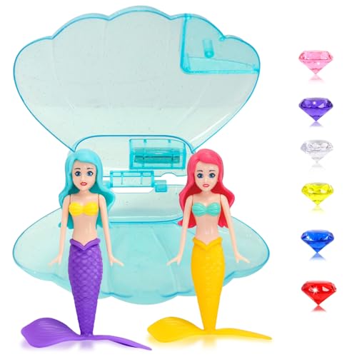 Meerjungfrau Tauchen Wasser Spielzeug, Schwimmbad Zubehör, Tauchen Spiel Training, Kleine Meerjungfrau Party Zubehör, Geschenke für Mädchen, Jungen und Kinder (BluGer) von COSORO