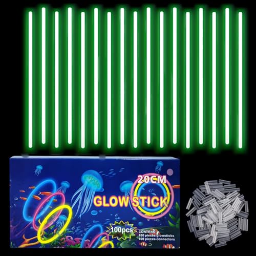 Knicklichter Kinder Party Set Grün,100 Stück Leuchtstäbe Kinder+100 Verbinder,Schwarzlicht Deko Brillen&Armreifen Für Halloween,Weihnachten, Geburtstage,Hochzeit,Neon Leuchtstäbe Party Accessoires Set Knicklichter Kinder Party Set Grün,100 Stück Leuchtstäbe Kinder+100 Verbinder,Schwarzlicht Deko Brillen&Armreifen Für Halloween,Weihnachten, Geburtstage,Hochzeit,Neon Leuchtstäbe Party Accessoires Set von COSORO