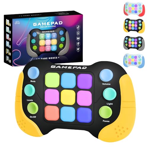Light Up Pop it Game Quick Push Bubble Game,Yellow Puzzle Pop Games Fidget Toys,Electric Poppet Game,Speed Push Game Machine Popping Game for Kids Boys Girls 5 6 7 8 9 Year Old Christmas Birthday Gift von COSORO