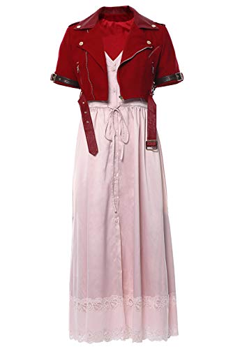 COSTHAT Frauen-Spiel-Cosplay-Kostüm, Halloween, rotes Jackenkleid, komplettes Set, Rot/Ausflug, einfarbig (Getaway Solids), XL von COSTHAT