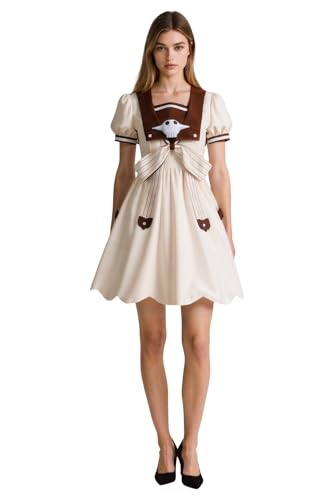 COSTHAT Kostümhut Jibaku Shounen WC gebunden Hanako Kun Yashiro Nene Cosplay Kostüm Halloween Lolita Schuluniform - Weiß - Large von COSTHAT