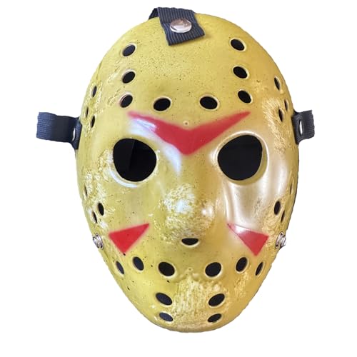 COSTOYFUN Horror Maske für Cosplay Kostüme und Halloween Party, Gelb von COSTOYFUN
