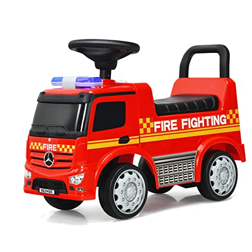 COSTWAY 2 in 1 Mercedes Benz Rutschauto und Schiebeauto mit Stauraum, Kinder Feuerwehrauto mit Hupe | Sirene | Pfeife | Warnlampe, Spielzeugauto für Kinder von 12-36 Monaten COSTWAY 2 in 1 Mercedes Benz Rutschauto und Schiebeauto mit Stauraum, Kinder Feuerwehrauto mit Hupe | Sirene | Pfeife | Warnlampe, Spielzeugauto für Kinder von 12-36 Monaten von COSTWAY