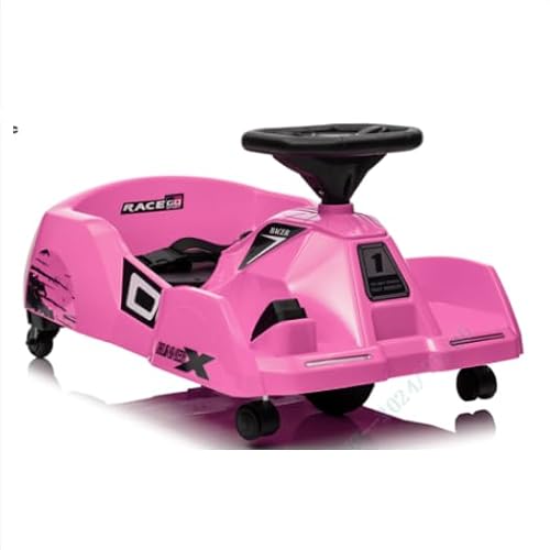 COSTWAY 3 in 1 Reinigungs Kinder Elektro Gokart, 12V Cleaning Drift Kart mit abnehmbarem Mopp, 2-4 km/h, Go Cart mit Musik, Fernbedienung & Hupe, Kinderfahrzeug Tretauto für 2-5 Jahren Kinder (Rosa) COSTWAY 3 in 1 Reinigungs Kinder Elektro Gokart, 12V Cleaning Drift Kart mit abnehmbarem Mopp, 2-4 km/h, Go Cart mit Musik, Fernbedienung & Hupe, Kinderfahrzeug Tretauto für 2-5 Jahren Kinder (Rosa) von COSTWAY