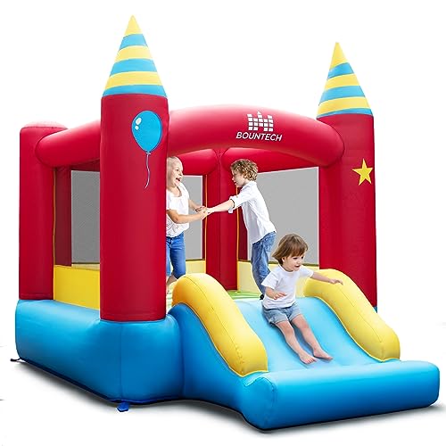 COSTWAY Hüpfburg mit Gebläse, Hüpfschloss für Kinder, Indoor-Outdoor-Spielburg mit Rutsche, Tragetasche und Reparaturset, 260 x 190 x 205 cm COSTWAY Hüpfburg mit Gebläse, Hüpfschloss für Kinder, Indoor-Outdoor-Spielburg mit Rutsche, Tragetasche und Reparaturset, 260 x 190 x 205 cm von COSTWAY