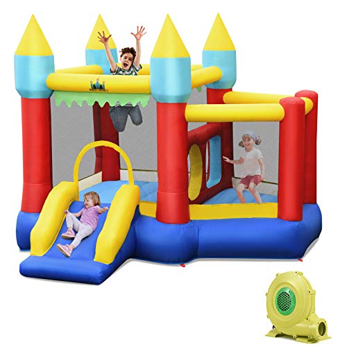 COSTWAY Hüpfburg mit Gebläse, Rutsche, Sprungbereich, Basketballkorb und 100 Bälle, für Indoor und Outdoor, inkl. Tragetasche, Reparaturset, 301 x 313 x 245 cm COSTWAY Hüpfburg mit Gebläse, Rutsche, Sprungbereich, Basketballkorb und 100 Bälle, für Indoor und Outdoor, inkl. Tragetasche, Reparaturset, 301 x 313 x 245 cm von COSTWAY