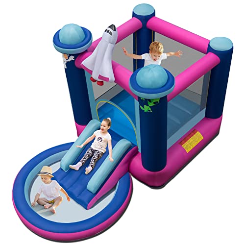 COSTWAY Hüpfburg mit Planschbecken, Hüpfschloss mit Rutsche, Outdoor Bouncer inkl. Tragetasche und Bodenpfählen, 393 x 207 x 270 cm COSTWAY Hüpfburg mit Planschbecken, Hüpfschloss mit Rutsche, Outdoor Bouncer inkl. Tragetasche und Bodenpfählen, 393 x 207 x 270 cm von COSTWAY