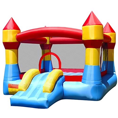 COSTWAY Hüpfburg mit Rutsche und großem Sprungbereich, Kinder Springburg für Indoor & Outdoor, inkl. Tragetasche, Reparaturset, 370 x 280 x 230 cm COSTWAY Hüpfburg mit Rutsche und großem Sprungbereich, Kinder Springburg für Indoor & Outdoor, inkl. Tragetasche, Reparaturset, 370 x 280 x 230 cm von COSTWAY