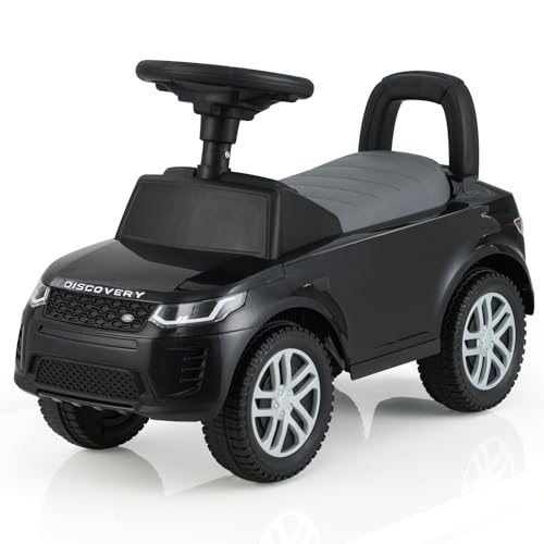 COSTWAY Rutschauto ab 1 Jahr, Rutschfahrzeug mit Stauraum unter Sitz, Rutscher Kinderauto mit Hupe & Motorsound, Schiebauto Spielzeugauto für Jungen und Mädchen (Schwarz) von COSTWAY