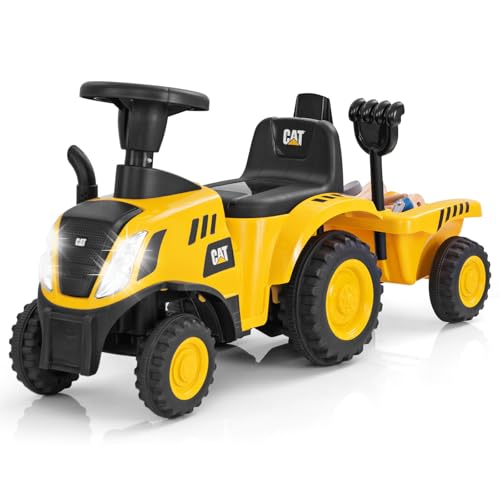COSTWAY Rutschauto mit abnehmbarem Anhänger, Rutscher Traktor mit Schaufel & Rechen, Rutschfahrzeug mit Hupe, Motorsound & LED-Leuchten, für Kinder ab 1 Jahr COSTWAY Rutschauto mit abnehmbarem Anhänger, Rutscher Traktor mit Schaufel & Rechen, Rutschfahrzeug mit Hupe, Motorsound & LED-Leuchten, für Kinder ab 1 Jahr von COSTWAY