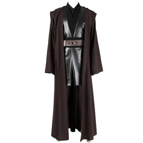 COSUNION Anakin Skywalker-Kostüm für Herren, Anakin-Umhang, Halloween, Skywalker-Kostüm (komplettes Set, L) von COSUNION