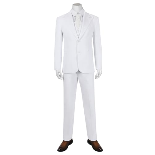 COSUNION Arthur Fleck Kostüm für Herren, weiß, für Halloween, Arthur Fleck Outfit (Stil 1, M) von COSUNION