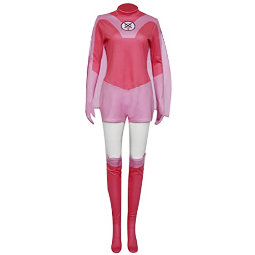 COSUNION Atom Eve Kostüm für Damen, mit Umhang, Atom-Eve, Bodysuit, Halloween, Atomabend, Overall-Kostüm (Stil 1, XXL) von COSUNION