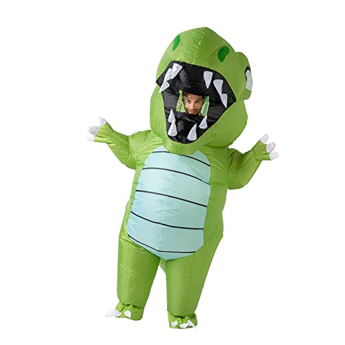COSUNION Aufblasbares Dinosaurier-Kostüm für Erwachsene, aufblasbares Dinosaurier-Kostüm, Halloween-Dinosaurier-Kostüm (Erwachsene) von COSUNION