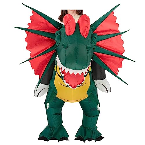 COSUNION Aufblasbares Dinosaurier-Kostüm für Erwachsene, aufblasbares Spinosaurus-Kostüm, Halloween-Dinosaurier-Kostüm (Erwachsene) von COSUNION