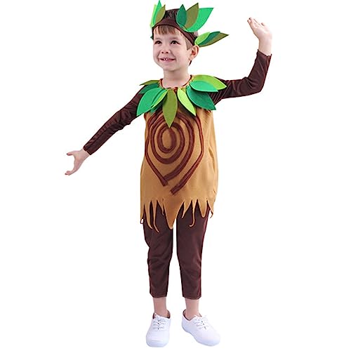 COSUNION Baumkostüm für Jungen, Baummaske, Halloween-Baumkostüm (Stil 1, Höhe 120) von COSUNION