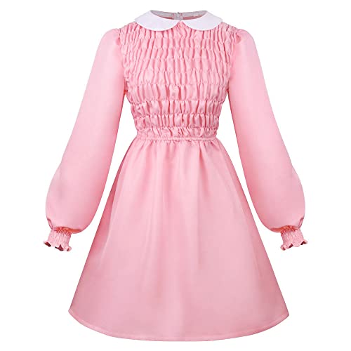 COSUNION Elfenkostüm für Mädchen, Kleid mit Socken, Elfenkostüm, Elfenkleid, Halloween, Elf-Kostüm für Mädchen (Stil 1, Größe 140) von COSUNION