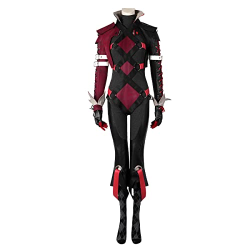 COSUNION Gotham-Ritter-Kostüm für Damen, Outfit mit Zubehör, Halloween, Gotham-Ritter-Kostüm (Stil 1, L) von COSUNION