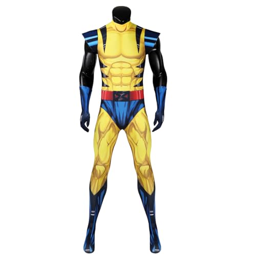COSUNION Herren-Kostüm Wolverine, James-Howlett-Kostüm, Halloween, XMEN97 (komplettes Set, L) von COSUNION