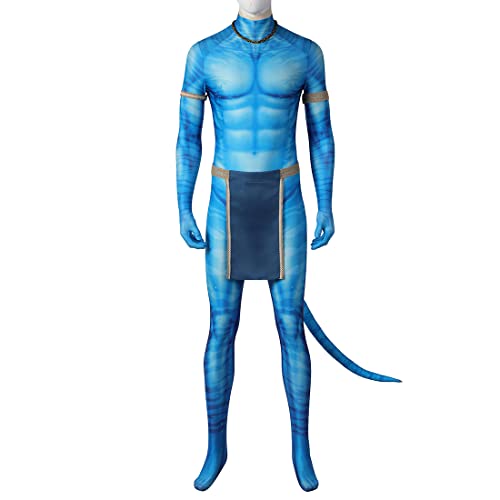 COSUNION Jake Sully Herren-Kostüm, Jake Sully Overall, Halloween, Jake Sully-Kostüm (Stil 1, XL) von COSUNION