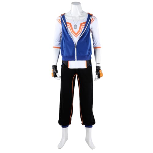 COSUNION Luke-Kostüm für Herren, Outfit mit Zubehör, Halloween, Luke-Kostüm, Anzug (Stil 1, M) von COSUNION