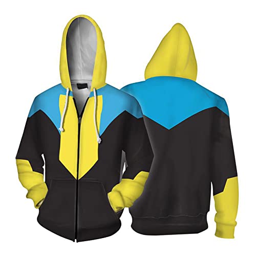 COSUNION Mark Grayson Herren-Kapuzenpullover, Omni Man Jacke, Atom Eve, Pullover, Halloween, Mark Grayson Kostüm, Stil 2, XXL COSUNION Mark Grayson Herren-Kapuzenpullover, Omni Man Jacke, Atom Eve, Pullover, Halloween, Mark Grayson Kostüm, Stil 2, XXL von COSUNION