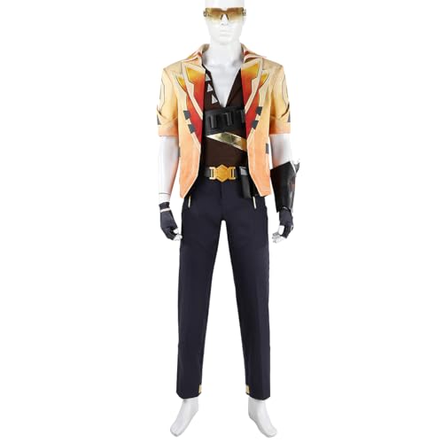 COSUNION Tejo-Kostüm für Herren, Outfit mit Zubehör, Halloween-Tejo-Kostüm, Anzug (Stil 1, L) von COSUNION