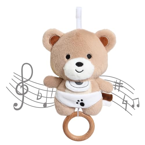 COTTONBEBE Spieluhr Baby Einschlafhilfe, Teddybär Plüschtier Spielzeug mit weiche Wiegenlied für 0+ Monaten Mädchen Junge, Perfektes Baby Geschenk COTTONBEBE Spieluhr Baby Einschlafhilfe, Teddybär Plüschtier Spielzeug mit weiche Wiegenlied für 0+ Monaten Mädchen Junge, Perfektes Baby Geschenk von COTTONBEBE
