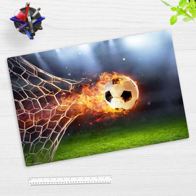 COVER-YOUR-DESK Schreibtischunterlage 60 x 40 cm, Themenwelten Fußball/Sport, coveryourdesk Designs Flammender Fußball COVER-YOUR-DESK Schreibtischunterlage 60 x 40 cm, Themenwelten Fußball/Sport, coveryourdesk Designs Flammender Fußball von COVER-YOUR-DESK