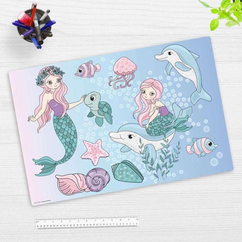 COVER-YOUR-DESK Schreibtischunterlage 60 x 40 cm, Themenwelten Meerjungfrauen, coveryourdesk Designs Meerjungfrauen unter Wasser COVER-YOUR-DESK Schreibtischunterlage 60 x 40 cm, Themenwelten Meerjungfrauen, coveryourdesk Designs Meerjungfrauen unter Wasser von COVER-YOUR-DESK