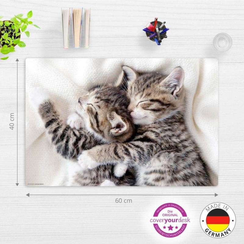 COVER-YOUR-DESK Schreibtischunterlage 60 x 40 cm, Themenwelten Tiere, coveryourdesk Designs Schmusende Kätzchen COVER-YOUR-DESK Schreibtischunterlage 60 x 40 cm, Themenwelten Tiere, coveryourdesk Designs Schmusende Kätzchen von COVER-YOUR-DESK