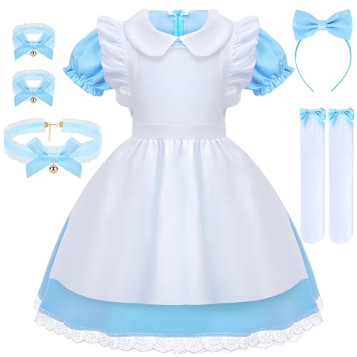 COYBTO Prinzessin Kleid für Mädchen mit Stirnband, Socken, Halskette - Kostüm für Geburtstagsfeier, Weihnachten, Karneval, Cosplay, Halloween 6-11 Jahre COYBTO Prinzessin Kleid für Mädchen mit Stirnband, Socken, Halskette - Kostüm für Geburtstagsfeier, Weihnachten, Karneval, Cosplay, Halloween 6-11 Jahre von COYBTO