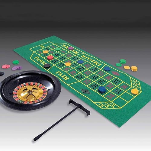COYEUX 10-Zoll-Roulette-Set für Casino-Spiele, Freizeit-Tischspiele, perfekt für einen Spieleabend zu Hause oder eine Party zu Hause, Roulette-Rad-Set, komplettes Set von COYEUX