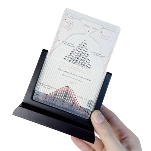 Tableau de Galton, modèle expérimental Tableau de Dalton, modèle de démonstration des probabilités Avec courbe en Cloche, démonstration efficace des lois statistiques von COYEUX