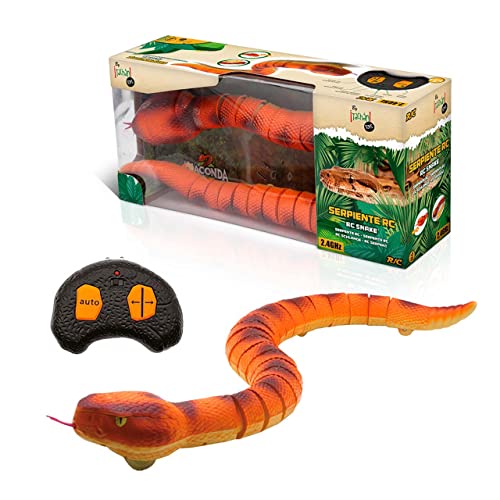 CPA TOY GROUP TRADING S.L. Tachan Realistisches Schlangen-Spielzeug für Haustiere mit Funksteuerung und Rädern, mit Zungenbewegung von Tachan