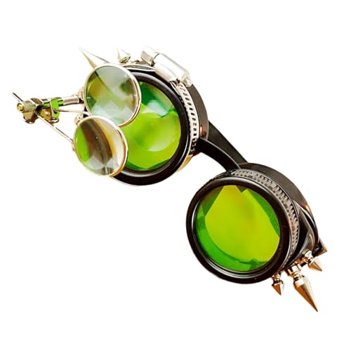 CPAOWEHF Halloween Cosplay Brille Steampunks Brillen Retro Steampunks Brille Mit Nieten Für Karnevale Halloween Themenparty CPAOWEHF Halloween Cosplay Brille Steampunks Brillen Retro Steampunks Brille Mit Nieten Für Karnevale Halloween Themenparty von CPAOWEHF
