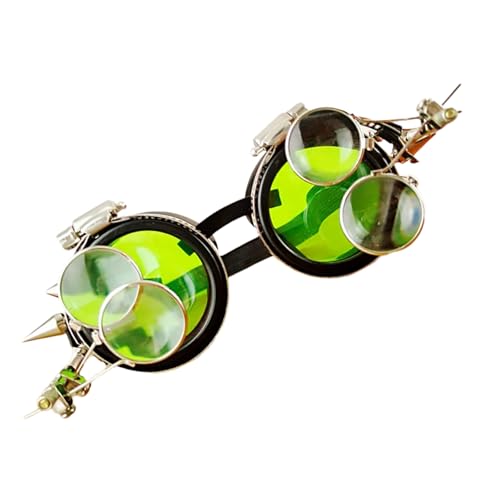 CPAOWEHF Halloween Cosplay Brille Steampunks Brillen Retro Steampunks Brille Mit Nieten Für Karnevale Halloween Themenparty CPAOWEHF Halloween Cosplay Brille Steampunks Brillen Retro Steampunks Brille Mit Nieten Für Karnevale Halloween Themenparty von CPAOWEHF